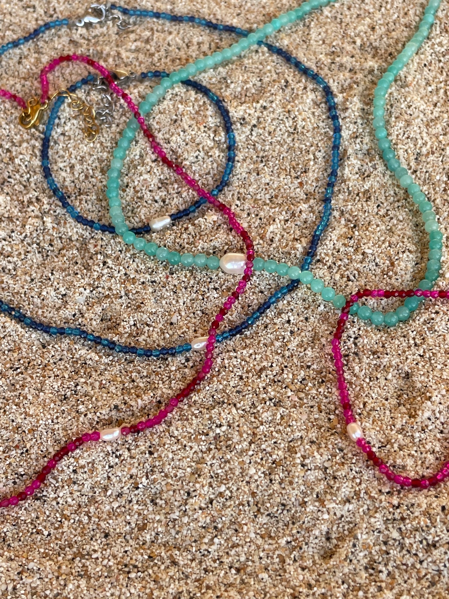 Sea Stone Necklace | Aqua