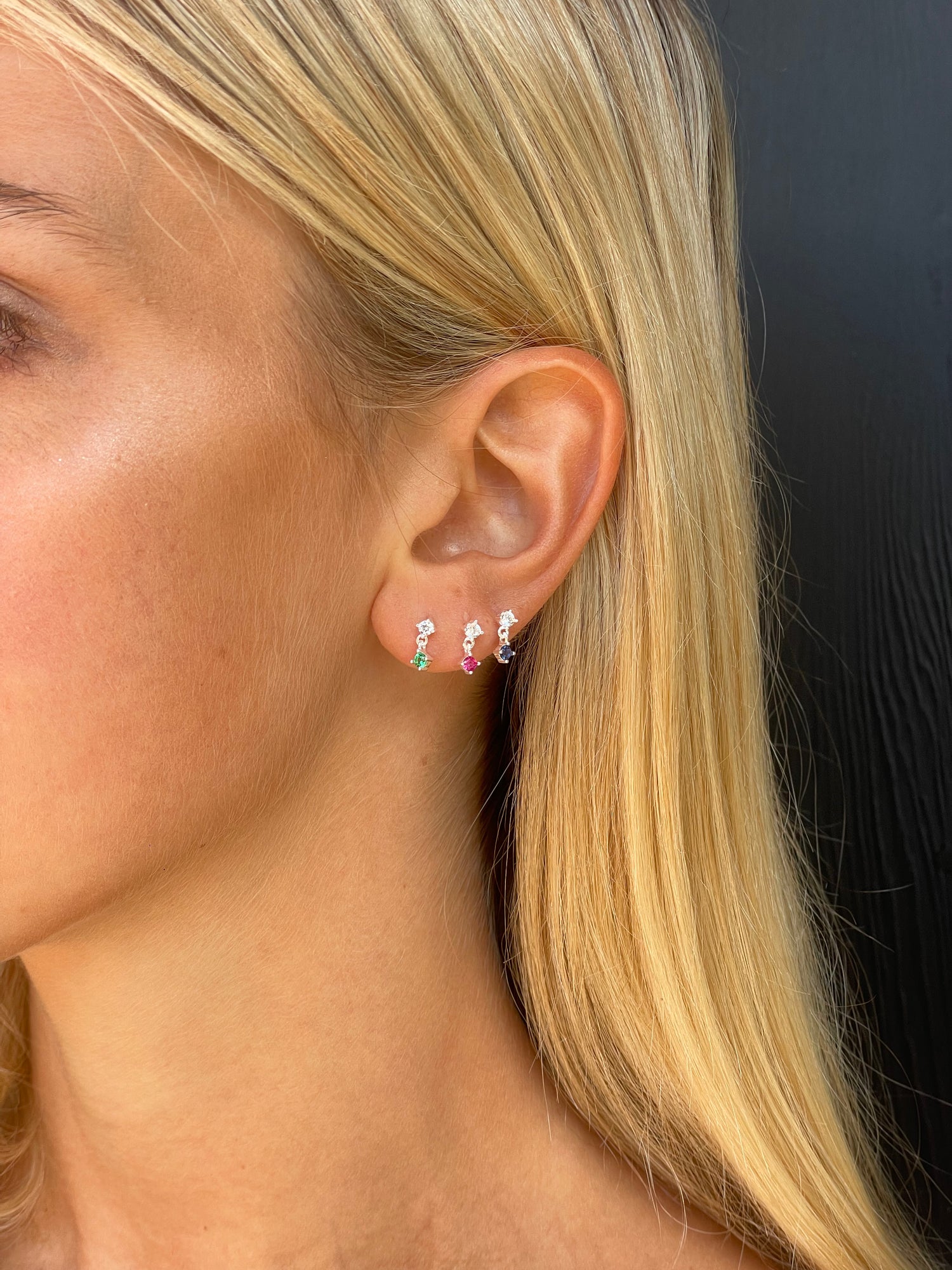 Dew Droplets | Emerald Studs