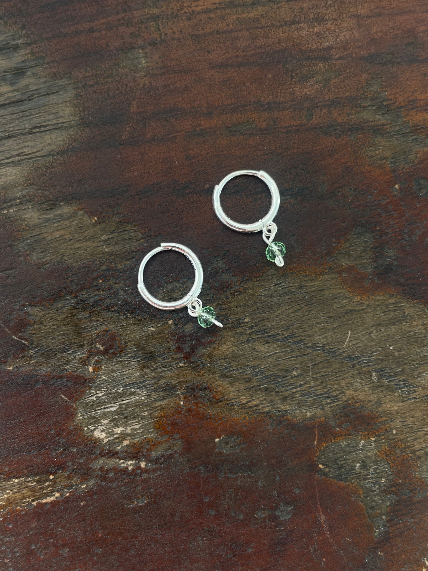 Silver Seafoam Crystals | MINI Earrings