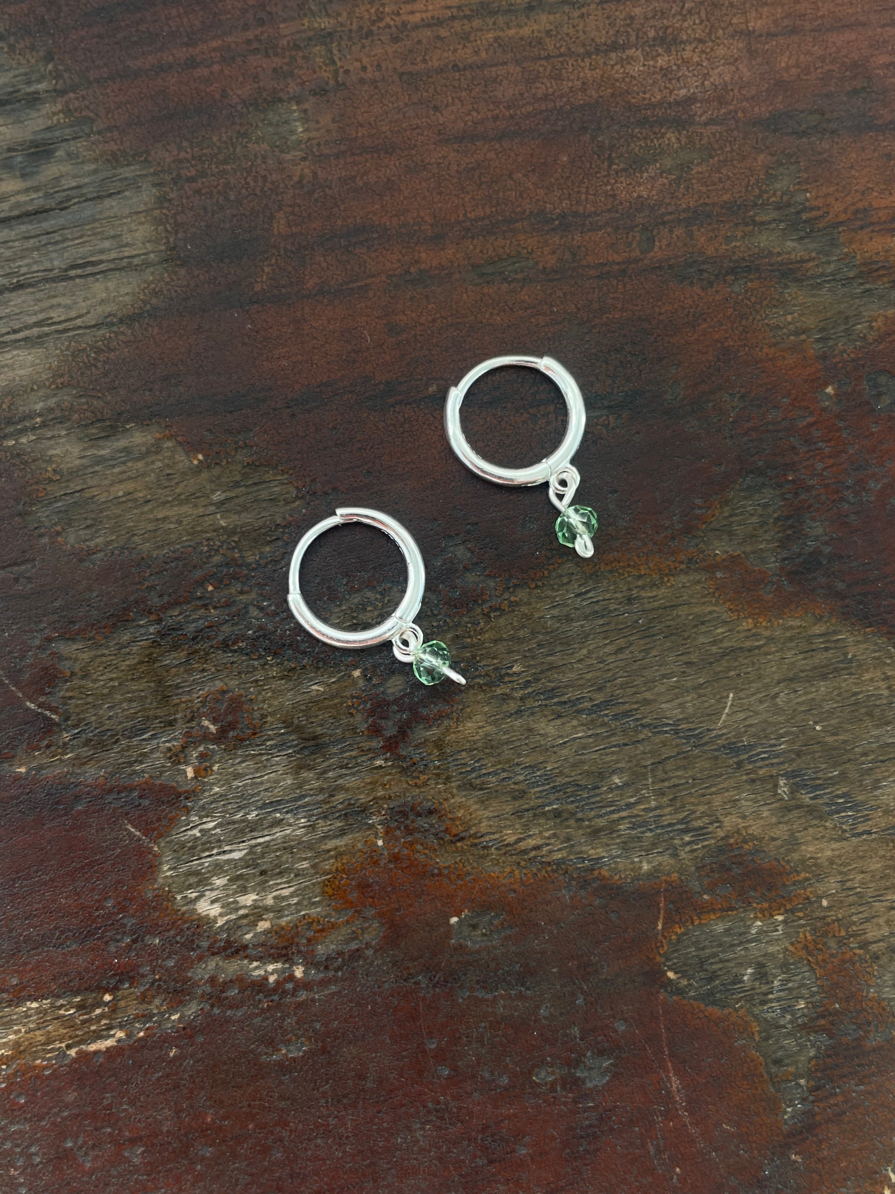 Silver Seafoam Crystals | MINI Earrings