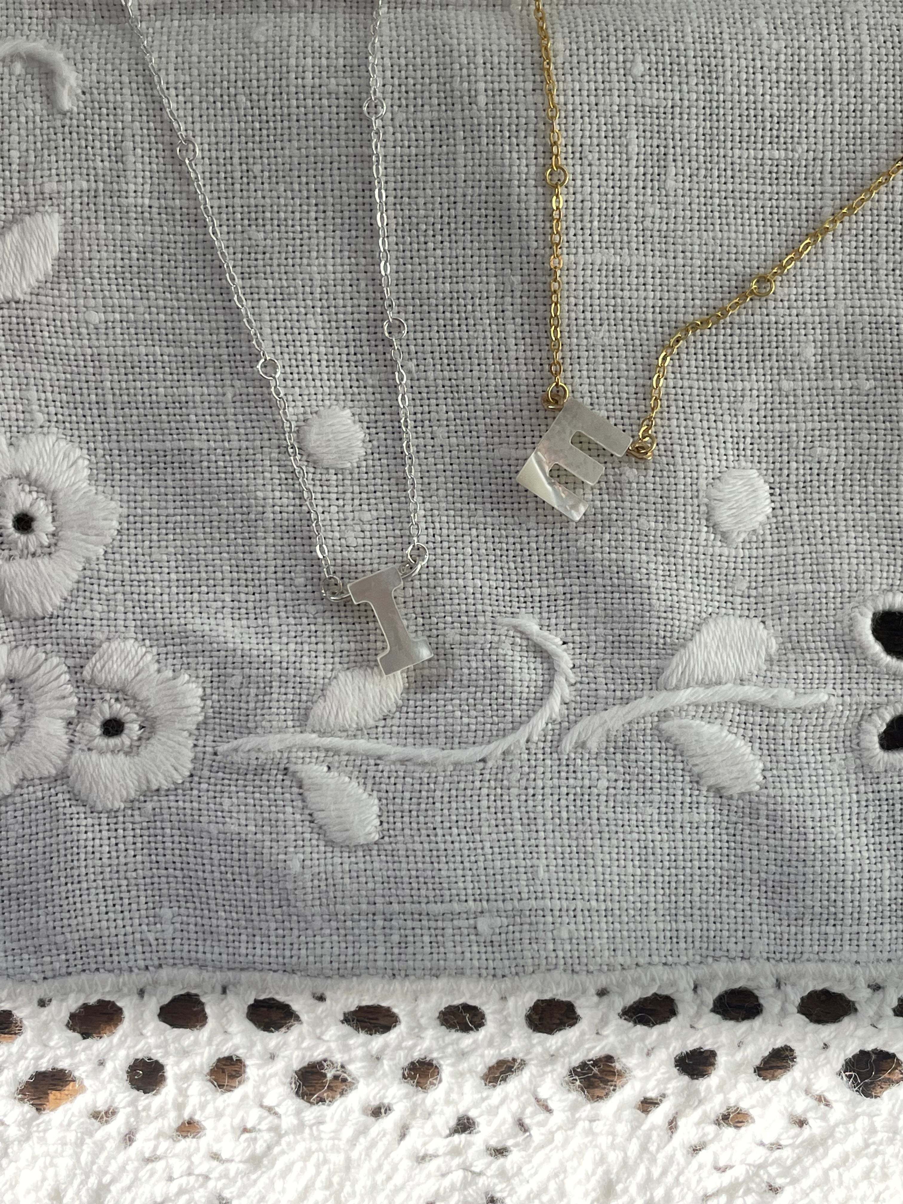 Custom Shell Letter Necklace