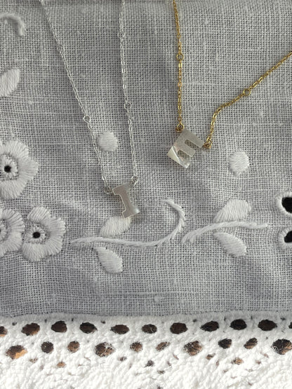 Custom Shell Letter Necklace