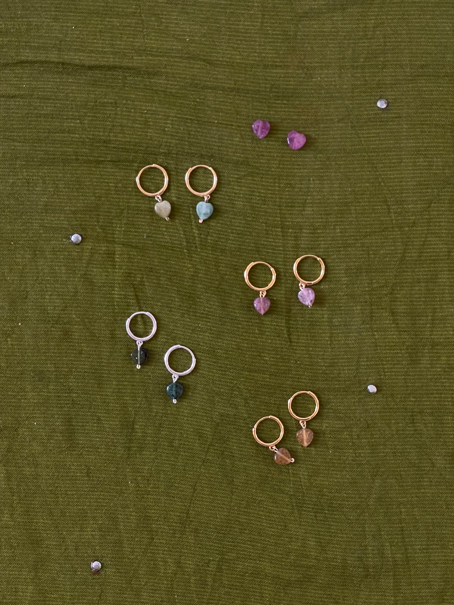 CHARMS Tourmaline Mini Hearts