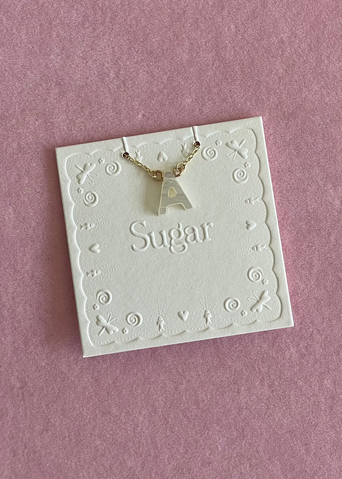 Custom Shell Letter Necklace