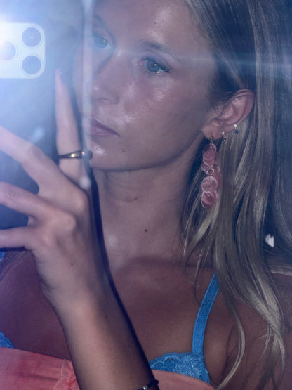 Capiz Shell Earrings | Baby Pink