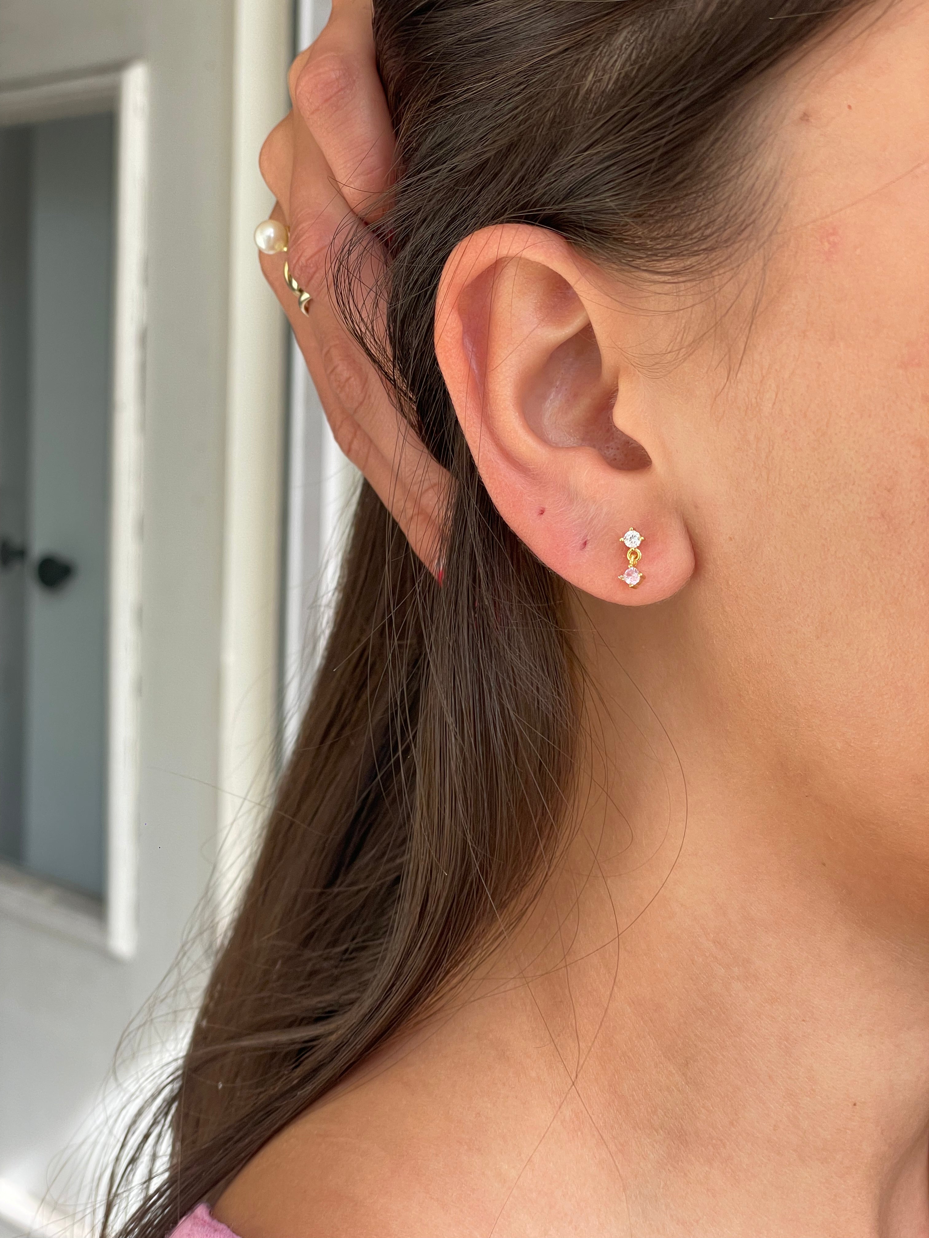 Dew Droplets | Baby Pink Studs