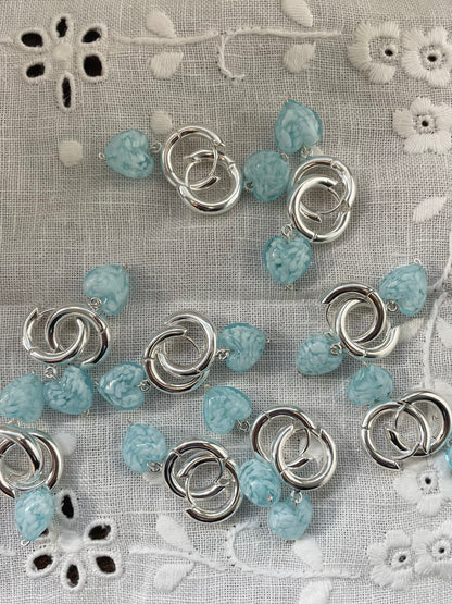 CHUNKY AMORE | Large Light Blue Hearts