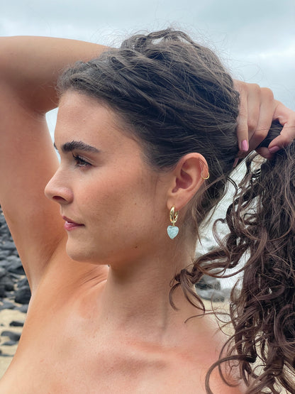 CHUNKY AMORE | Large Light Blue Hearts