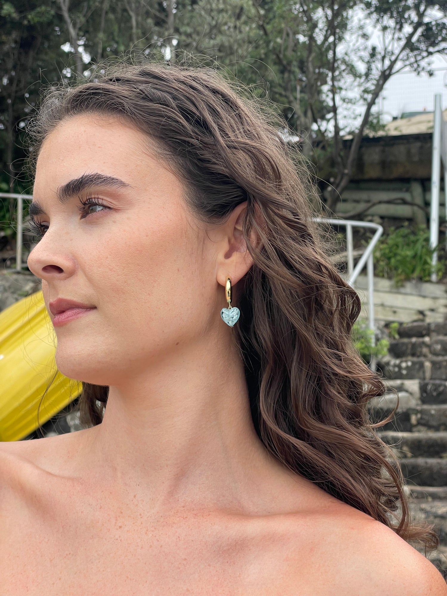 CHUNKY AMORE | Large Light Blue Hearts