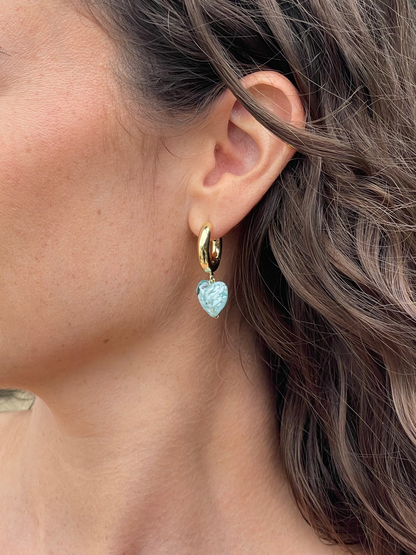 CHUNKY AMORE | Large Light Blue Hearts