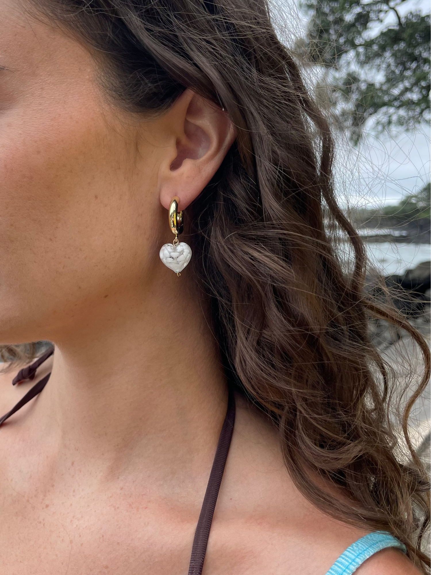 CHUNKY AMORE | Large White Hearts