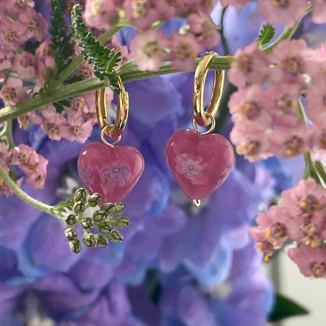 Amore Pink Floral | EARRINGS πΈ