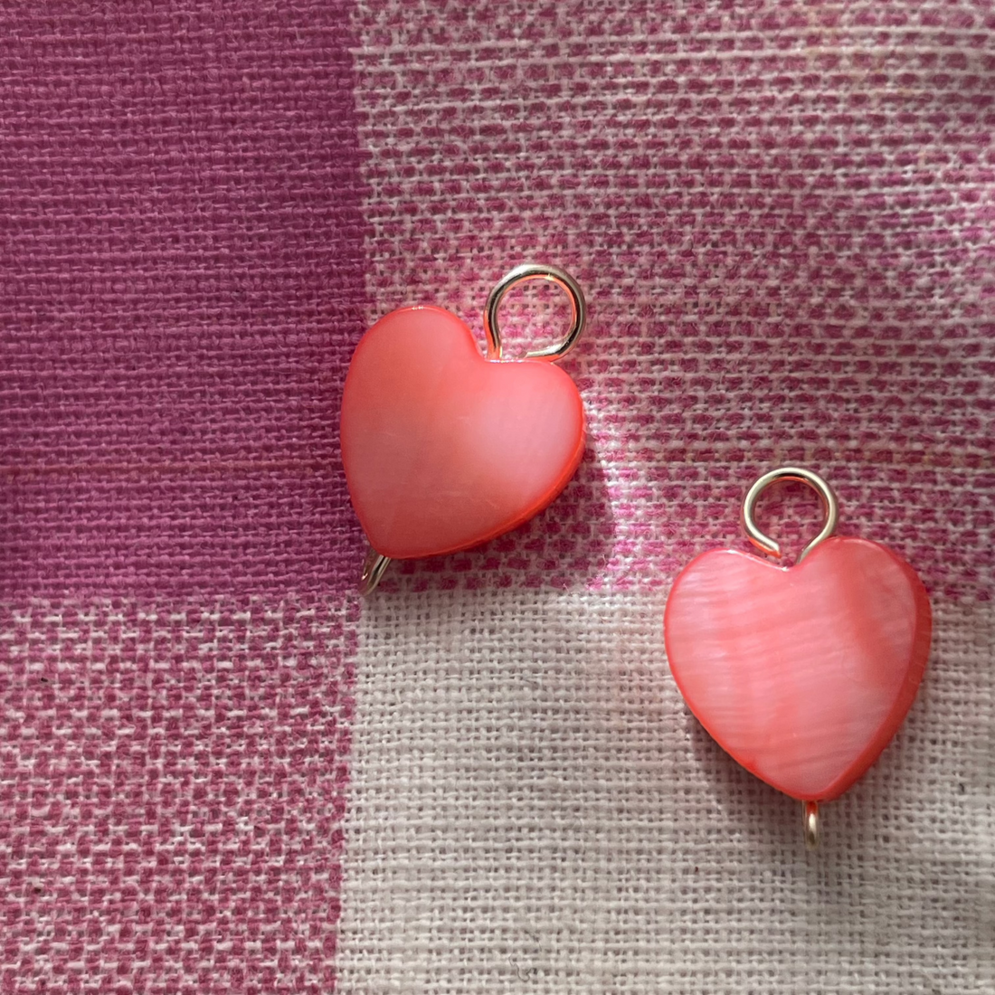 SHELL CHARMS | Hearts Pink 💕