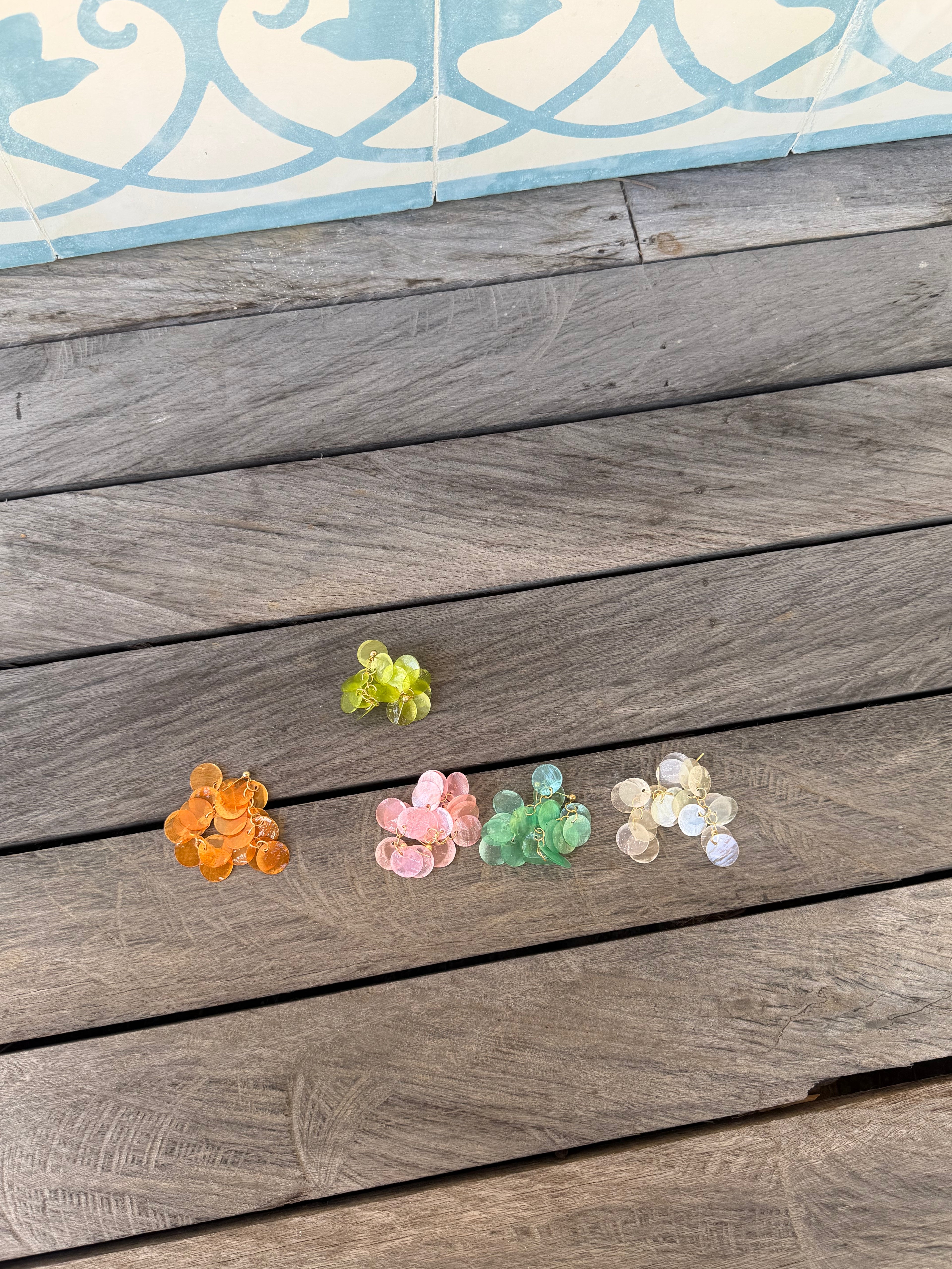 Capiz Shell Earrings | Baby Pink