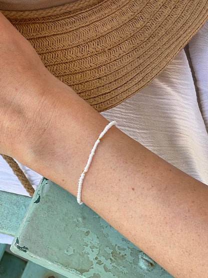2 LEFT STACK ME Bracelet | White