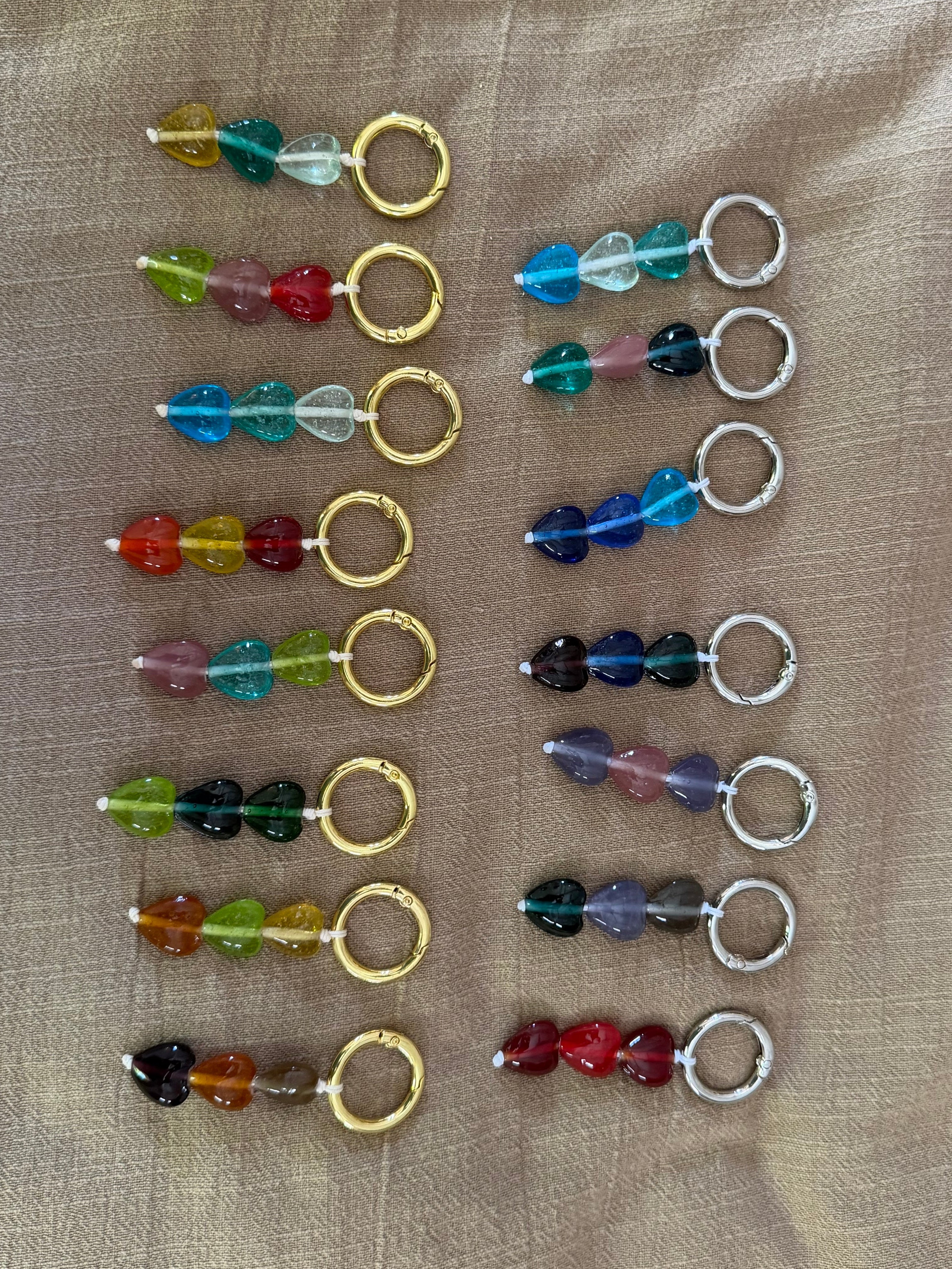 Sweetheart Keyrings | Glass