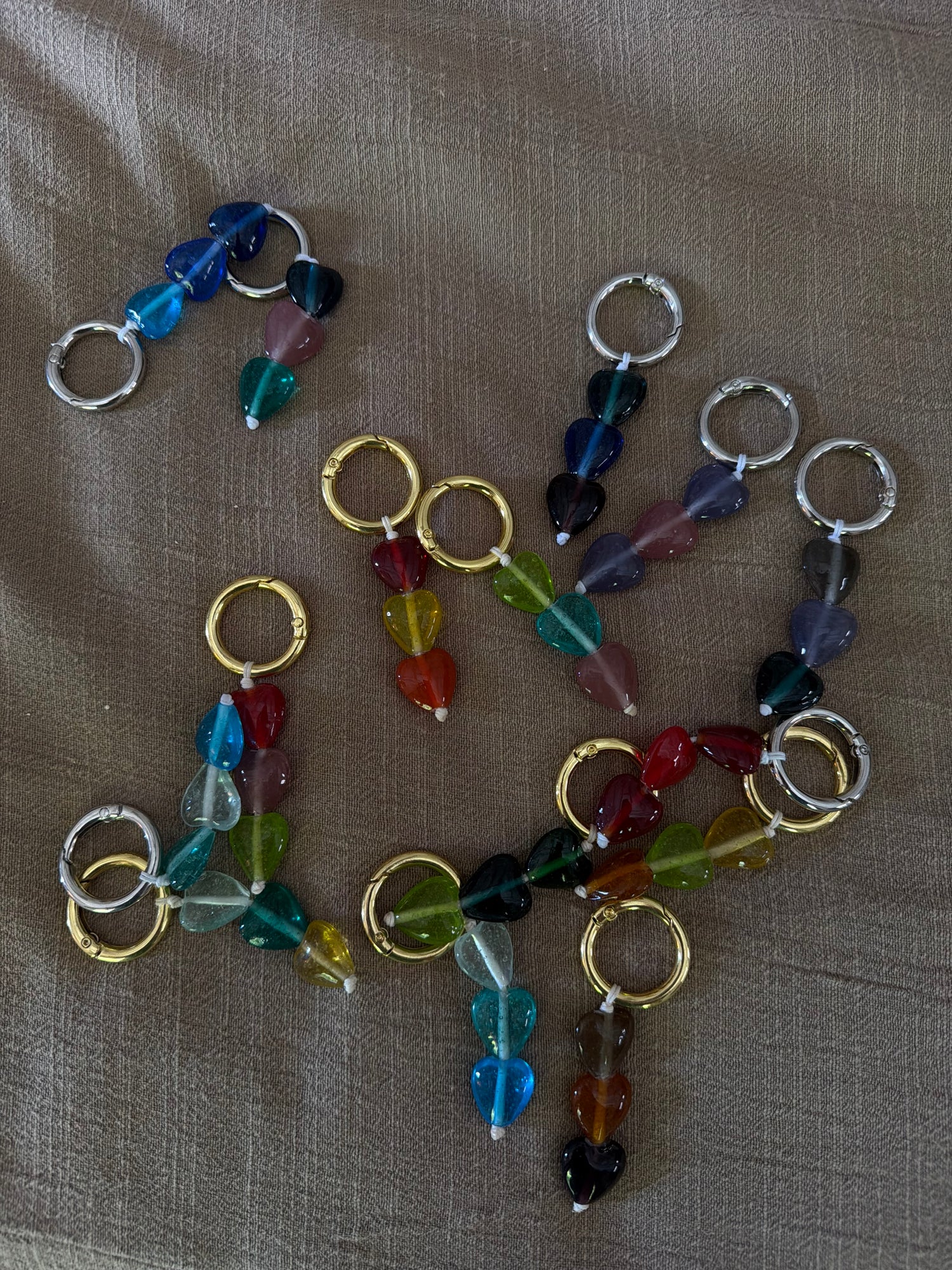 Sweetheart Keyrings | Glass