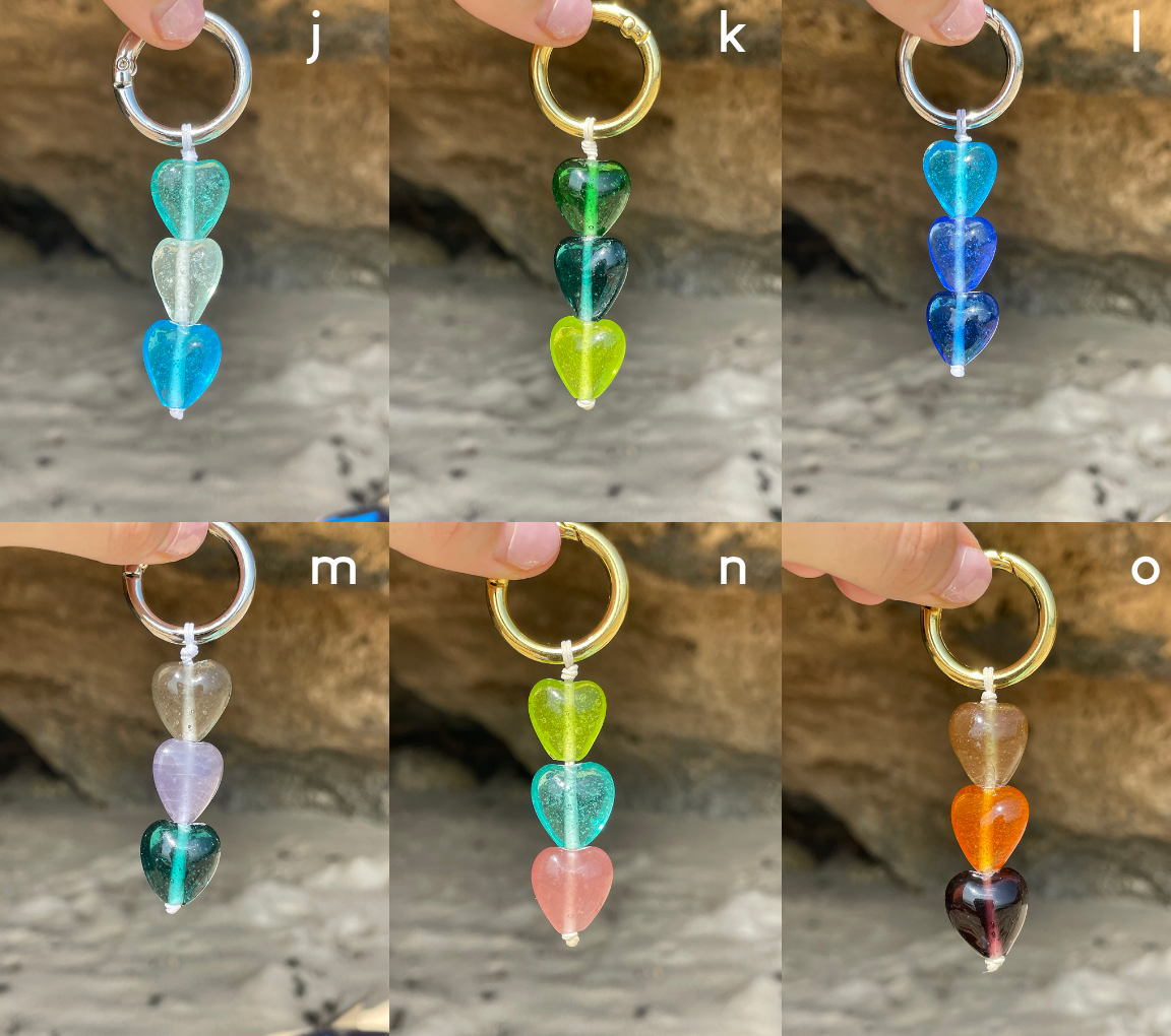 Sweetheart Keyrings | Glass