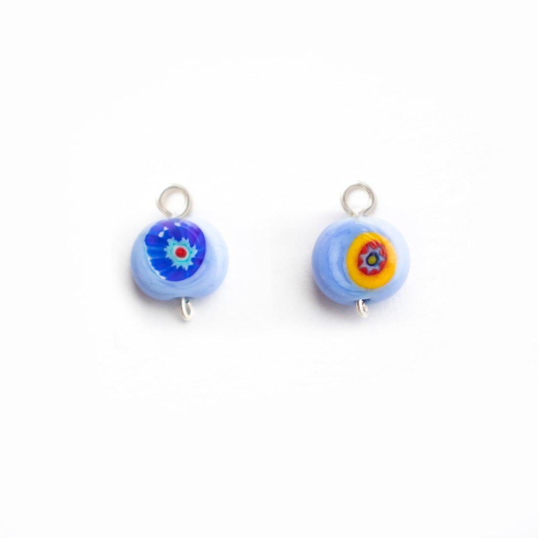 LIMITED Italian CHARMS | Blue Azure Discs