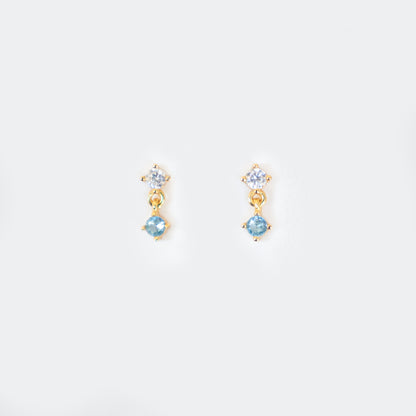 Droplet Studs | Baby Blue