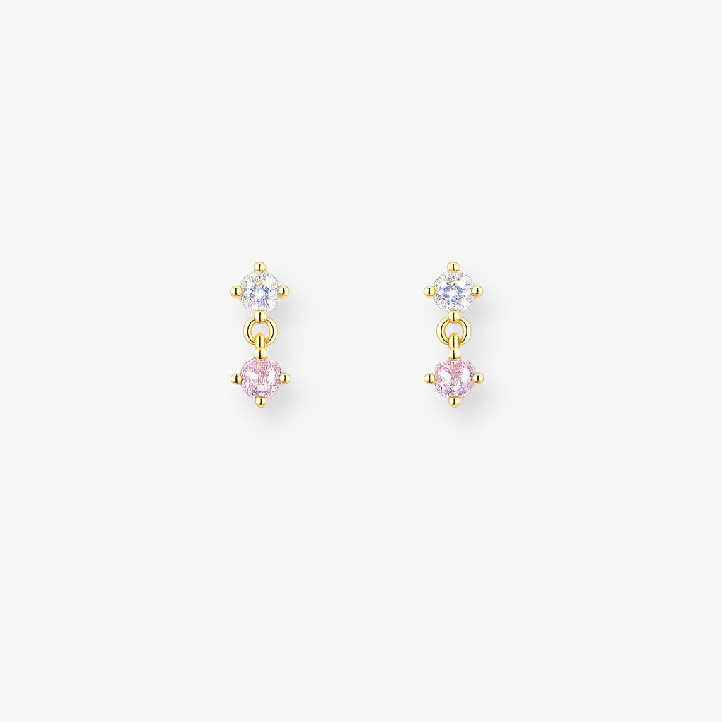 Droplet Studs | Baby Pink
