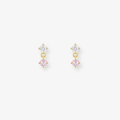 Droplet Studs | Baby Pink