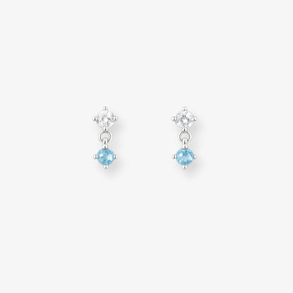 Droplet Studs | Baby Blue