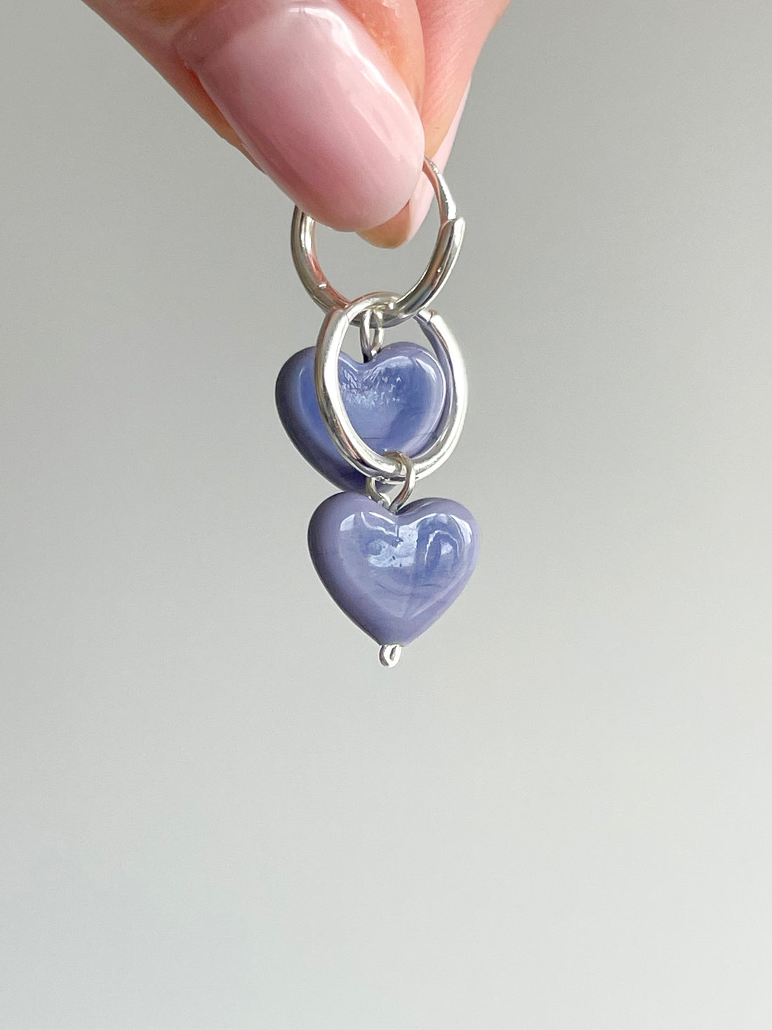 ONE-OFF AMORE | Flat Lavender Earrings