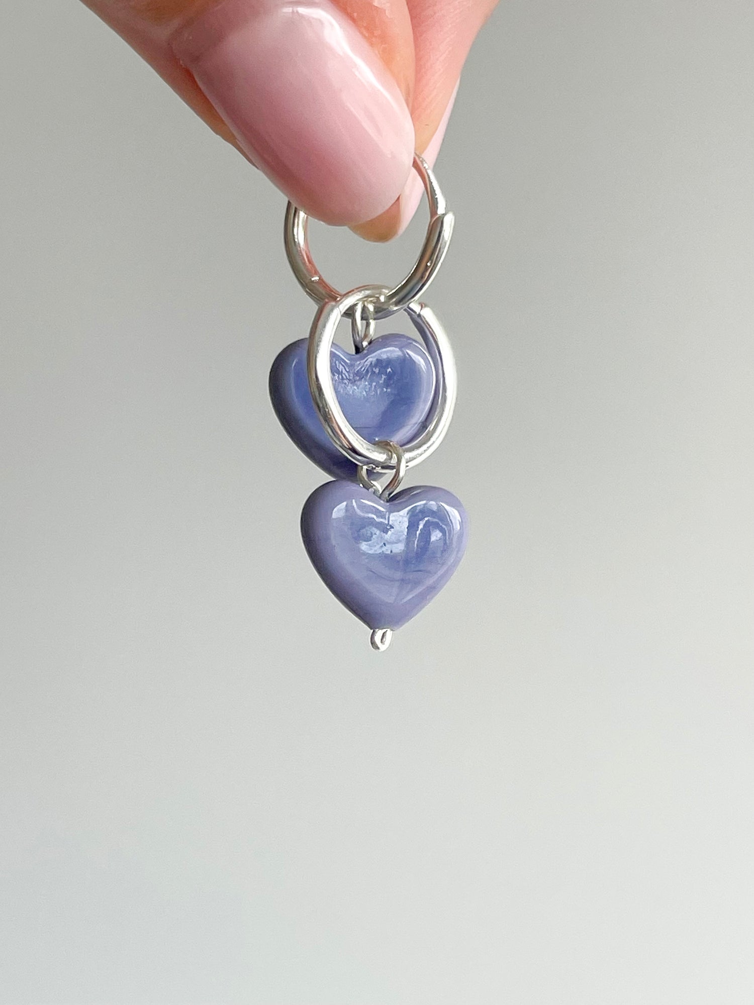 ONE-OFF AMORE | Flat Lavender Earrings