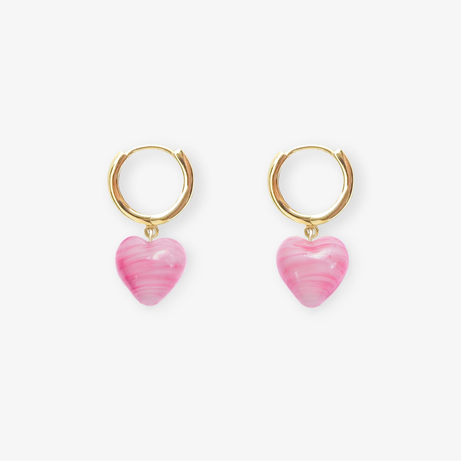 AMORE | Pink Glass Hearts
