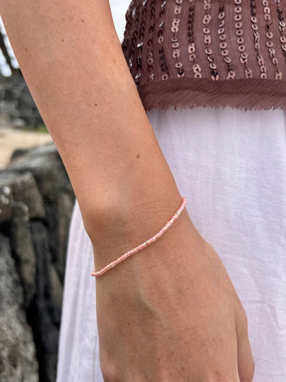 1 LEFT STACK ME Bracelet | Baby Pink