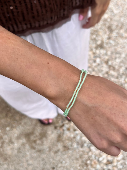 2 LEFT STACK ME Bracelet | Seafoam