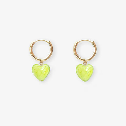 AMORE | Moss Green Cloudy Hearts