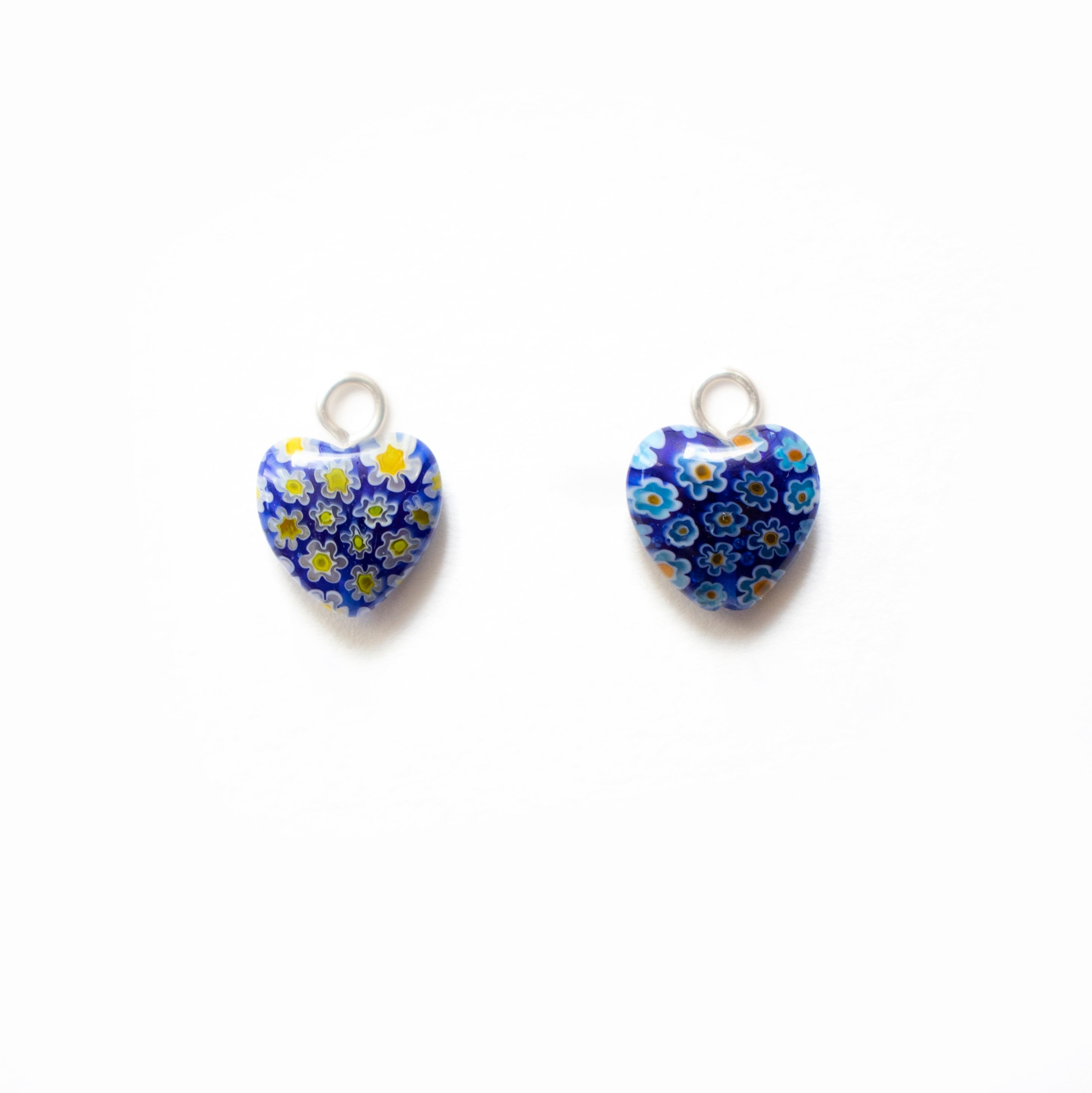 ONE-OFF Large Navy Flower | EARRING CHARMS
