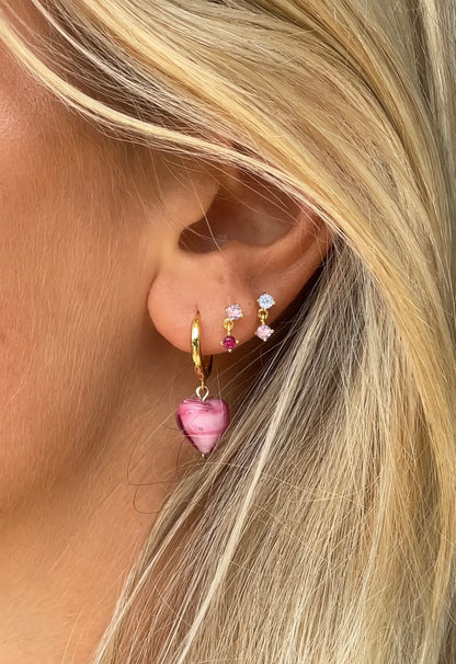 Droplet Studs | Piglet Pink