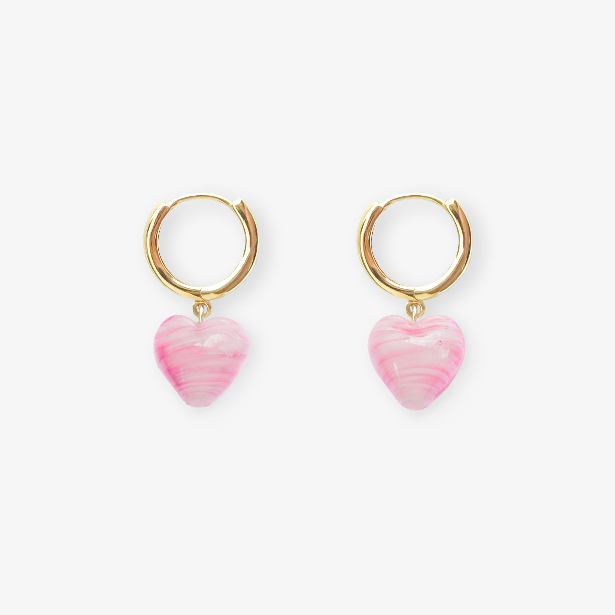 AMORE | Pink Glass Hearts
