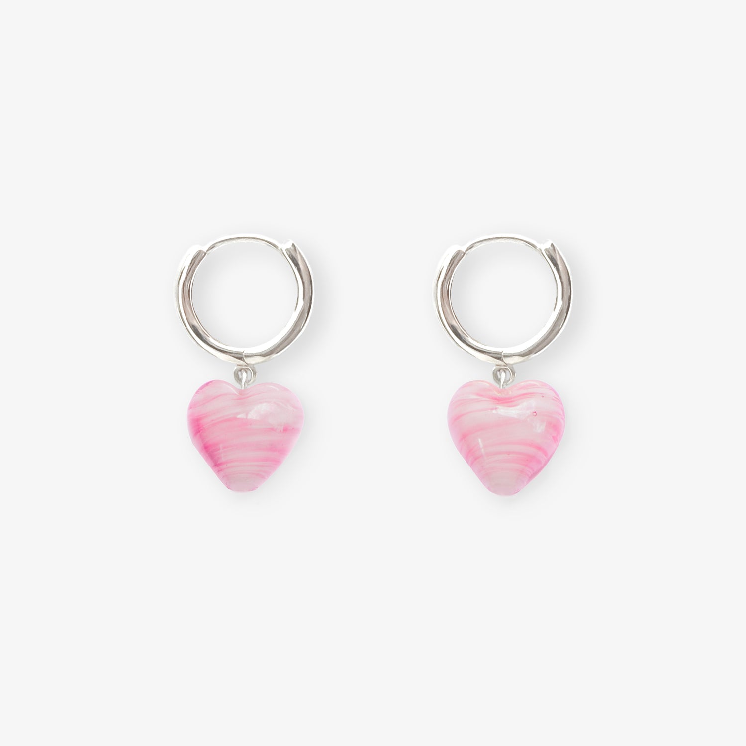 AMORE | Pink Glass Hearts
