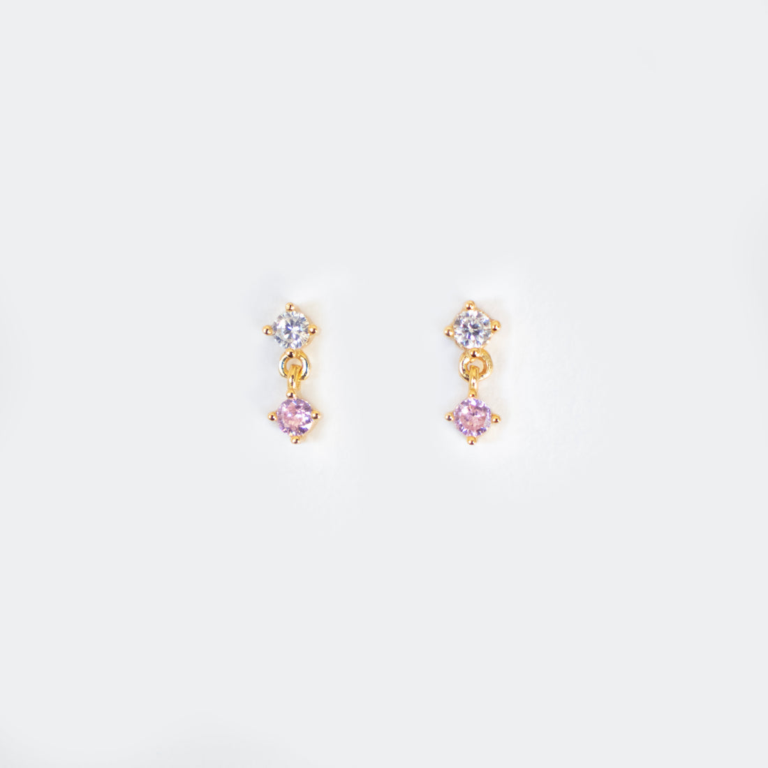 Droplet Studs | Baby Pink