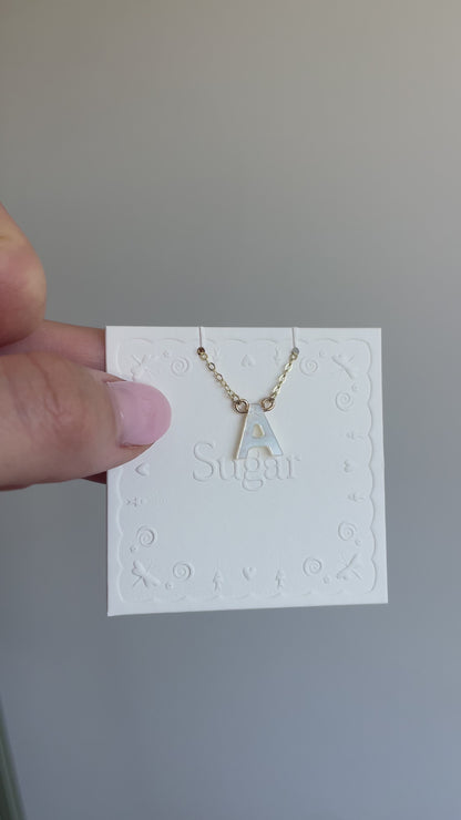Custom Shell Letter Necklace