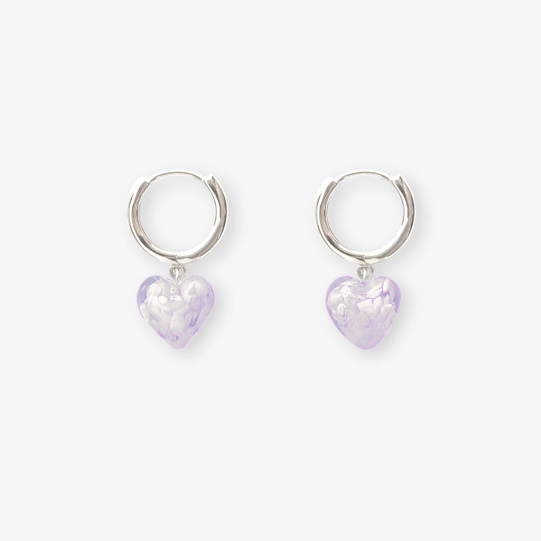 AMORE | Rapunzel Purple Glass Hearts