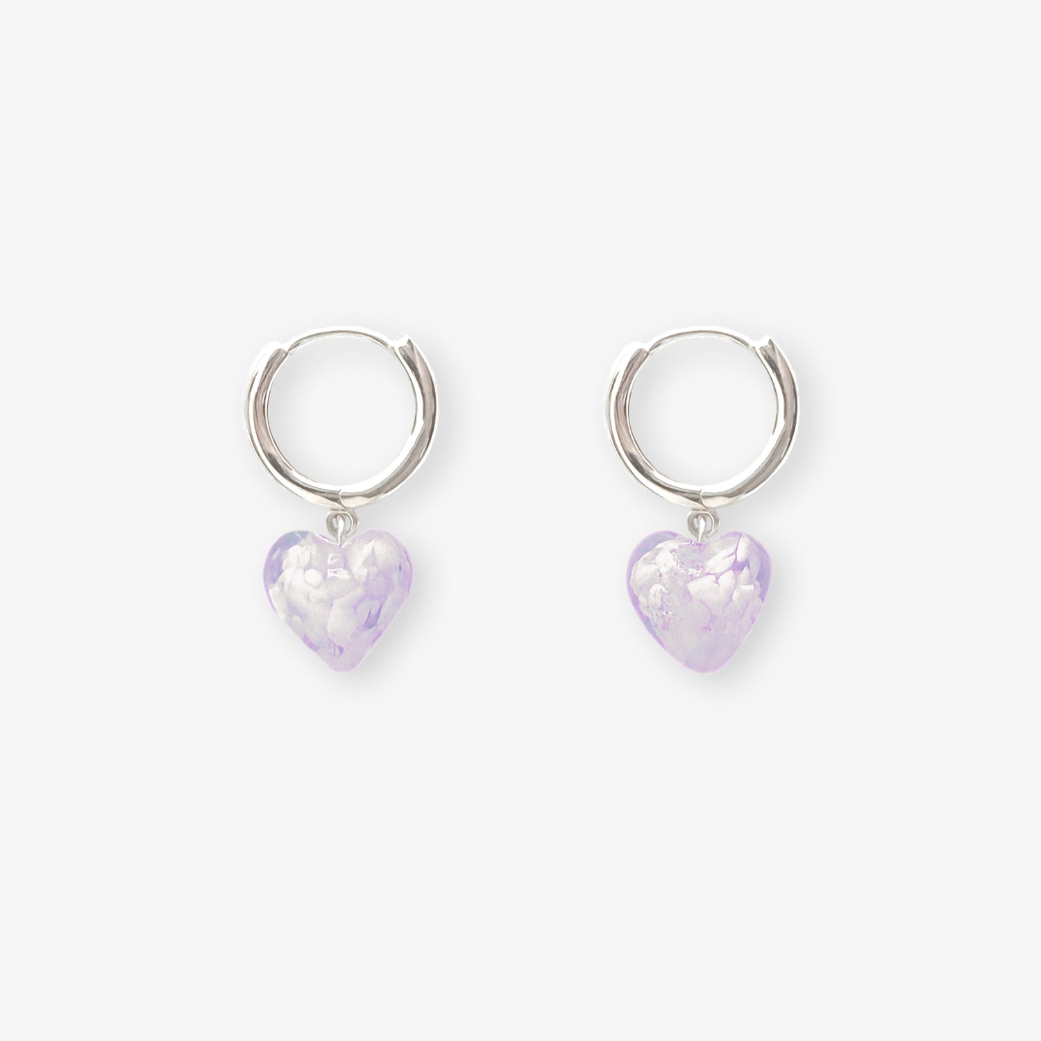 AMORE | Rapunzel Purple Glass Hearts