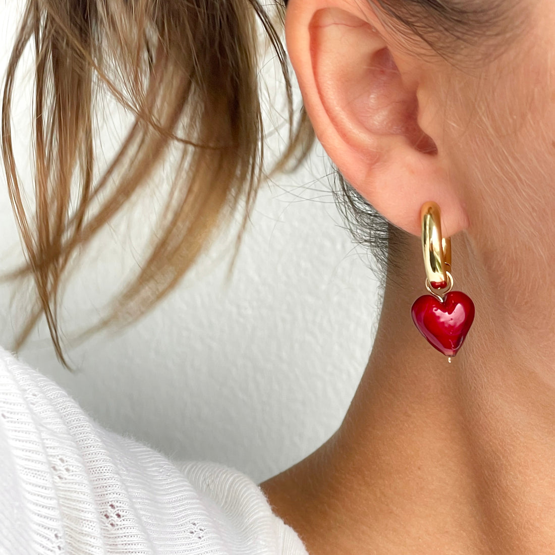 ONE LEFT CHUNKY AMORE | Large Red Hearts