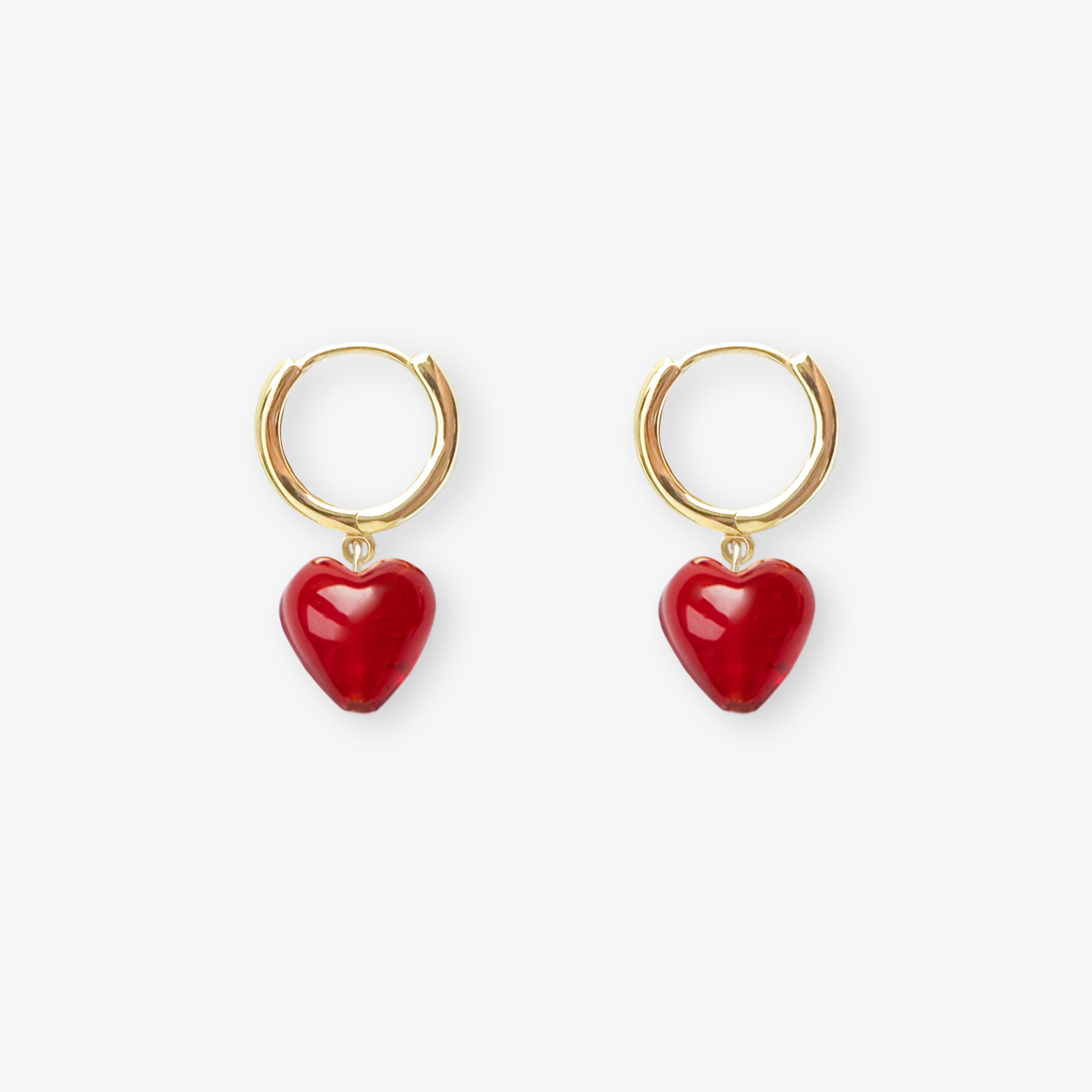AMORE | Red Glass Hearts
