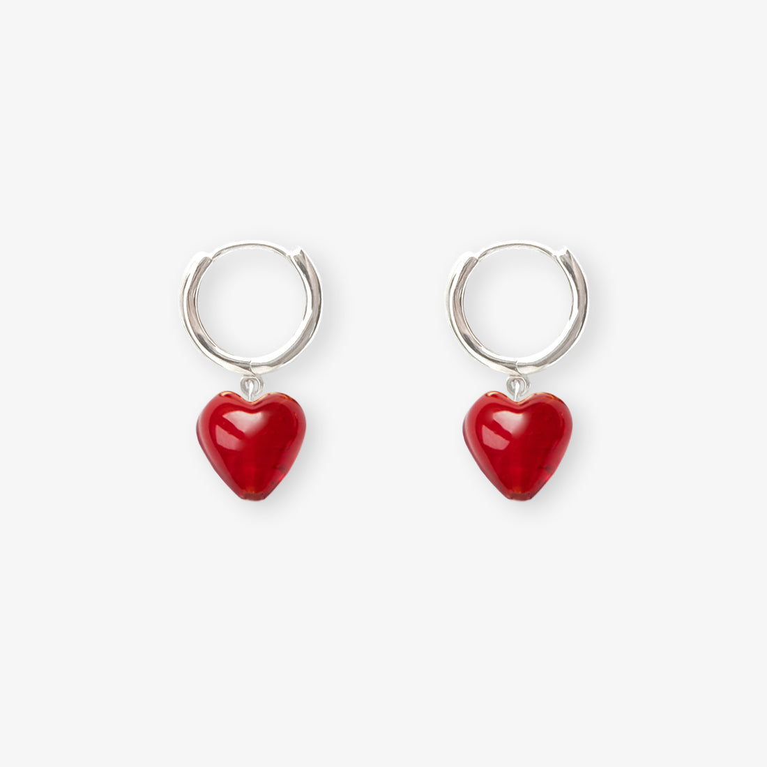 AMORE | Red Glass Hearts