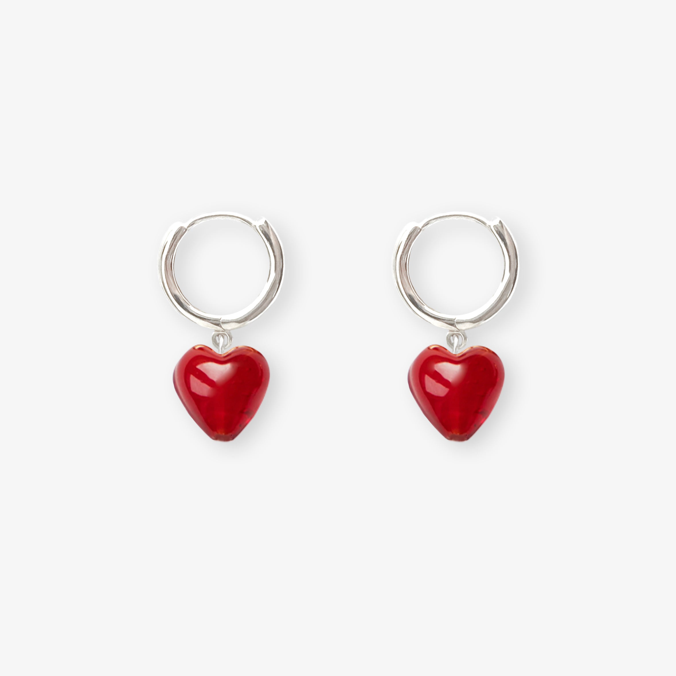 AMORE | Red Glass Hearts