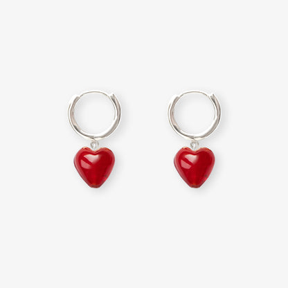 AMORE | Red Glass Hearts