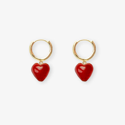 AMORE | Red Glass Hearts