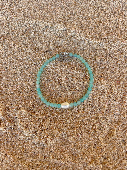 Sea Stone Necklace | Aqua