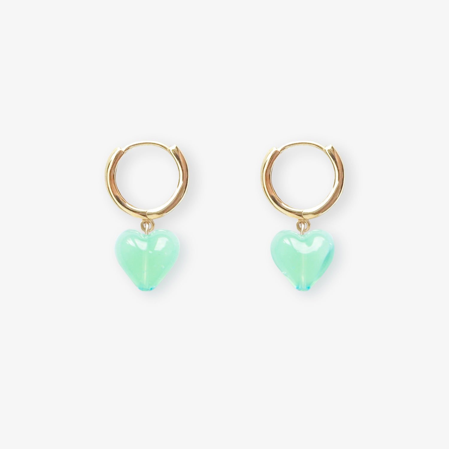 AMORE | Seafoam Glass Hearts