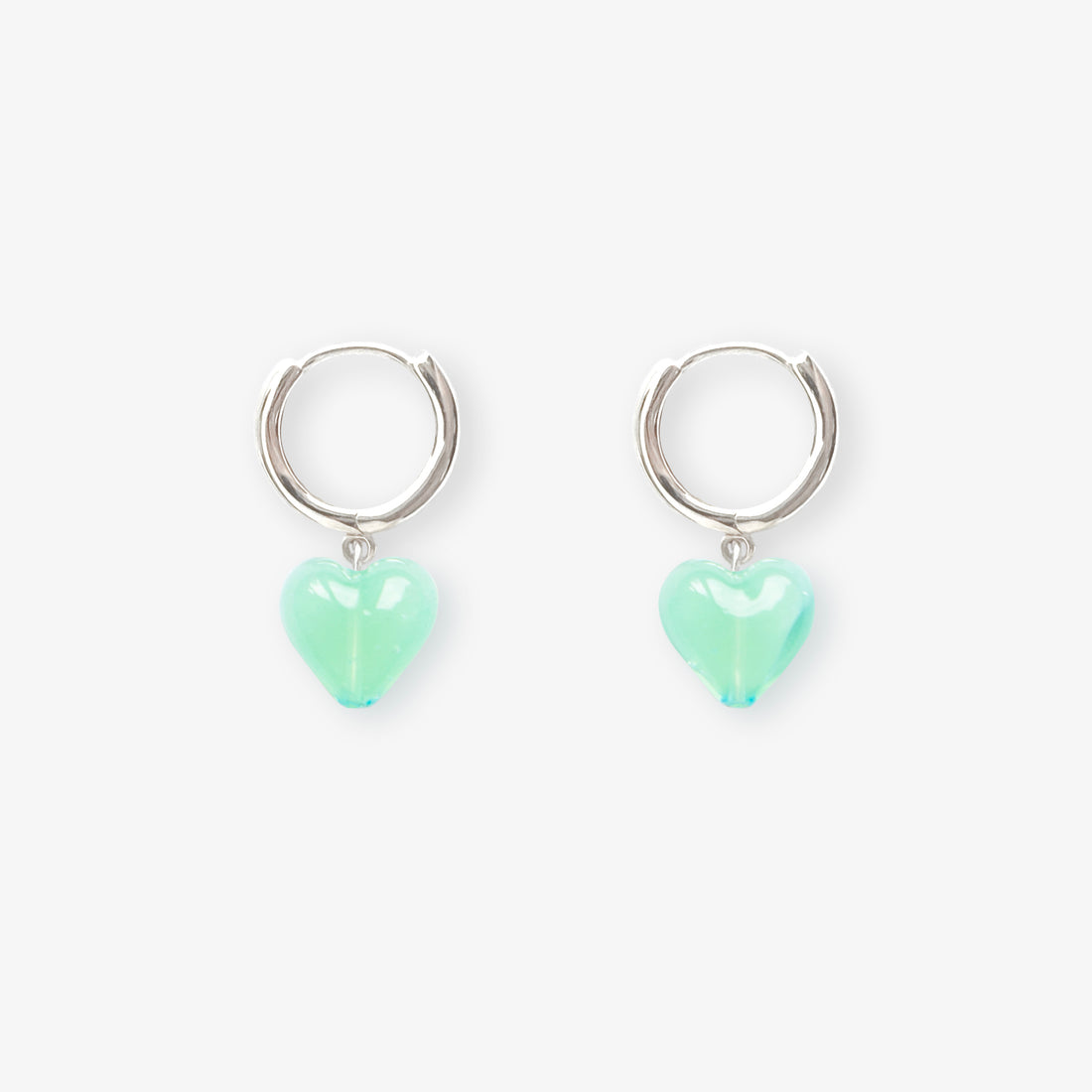 AMORE | Seafoam Glass Hearts